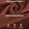 image:imageARCCAPTAIN Leather Welding Jacket Heavy Duty Welder Jackets with Flame Resistant Split Cowhide Leather for Men WomenDark Brown