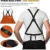 image:imageARCCAPTAIN Leather Welding Work Apron 24 X 36 Heat Flame Resistant Cowhide Blacksmith Aprons with 6 Tool Pockets for Welders Men Women Adjustable M to XXXLBlackBrown