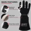 image:imageARCCAPTAIN Tig Welding Gloves Premium Goatskin Grain Leather Dexterity Comfort Duralble Tig Gloves for Work ProtectionBlackwhite