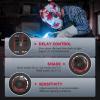 image:imageARCCAPTAIN Welding Helmet Auto Darkening 394X366 Large Viewing Screen True Color Welding Hood with 4 Arc Sensor Solar Powered Wide Shade 4559913 for ARC TIG MIG Welding Helmets for MenHSHG999ML