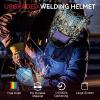 image:imageARCCAPTAIN Welding Helmet Auto Darkening 394X366 Large Viewing Screen True Color Welding Hood with 4 Arc Sensor Solar Powered Wide Shade 4559913 for ARC TIG MIG Welding Helmets for MenHSHG999Skeleton