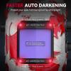 image:imageARCCAPTAIN Welding Helmet Auto Darkening 394X366 Large Viewing Screen True Color Welding Hood with 4 Arc Sensor Solar Powered Wide Shade 4559913 for ARC TIG MIG Welding Helmets for MenHSHG999ML