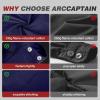 image:imageARCCAPTAIN Welding Jacket 11oz Flame Resistant FR Cotton Welding Jackets for Men and WomenDark Blue