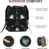 image:imageARCCAPTAIN Welding Tools Backpack Large Capacity Tactical Welding Helmet Tool Bag Hiking Laptop Outdoor Multipurpose Backpacks for Men women Ultra Light and Black