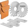 image:imageARCCAPTAIN Metal Gauge Thickness Tool Metal Thickness Gauge Stainless Steel Metal Sheets Welding Material Thickness Gauge Standard DualSided Round Thickness Measuring Tool2 Sets
