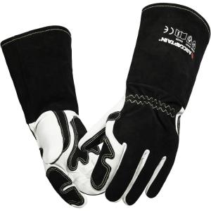 image:imageARCCAPTAIN Tig Welding Gloves Premium Goatskin Grain Leather Dexterity Comfort Duralble Tig Gloves for Work ProtectionBlackwhite