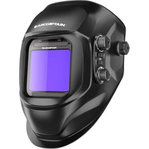 image:imageARCCAPTAIN Welding Helmet Auto Darkening 394X366 Large Viewing Screen True Color Welding Hood with 4 Arc Sensor Solar Powered Wide Shade 4559913 for ARC TIG MIG Welding Helmets for MenHSHG999