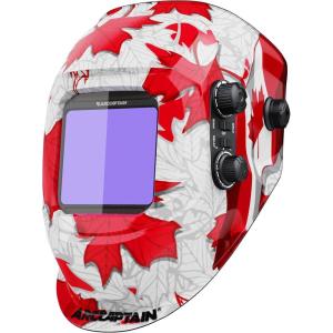 image:imageARCCAPTAIN Welding Helmet Auto Darkening 394X366 Large Viewing Screen True Color Welding Hood with 4 Arc Sensor Solar Powered Wide Shade 4559913 for ARC TIG MIG Welding Helmets for MenHSHG999ML