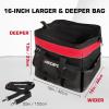 image:imageARCCAPTAIN Tool Bag Large 16inch Tool Bags for Men Tool Organizer for Electrician Craftsman Welding Tool Storage Bag Heavy Duty with Wide Mouth and Waterproof