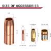 image:imageARCCAPTAIN for Miller Millermatic M100150 Welder Part 035 Contact Tip Nozzle Diffuser MIG Welding Gun Accessory Kit for Miller Millermatic M100150 Hobart H910 035 MIG Gun Accessory KitM2540 Accessory Kit 035