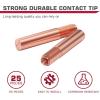 image:imageARCCAPTAIN for Miller Millermatic M100150 Welder Part 035 Contact Tip Nozzle Diffuser MIG Welding Gun Accessory Kit for Miller Millermatic M100150 Hobart H910 035 MIG Gun Accessory Kit25pcs Welding Tips 000068 035