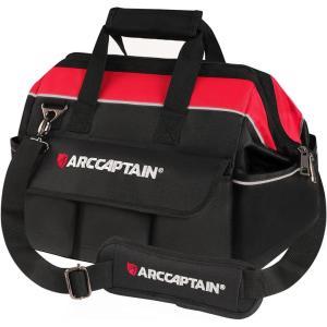 image:imageARCCAPTAIN Tool Bag Large 16inch Tool Bags for Men Tool Organizer for Electrician Craftsman Welding Tool Storage Bag Heavy Duty with Wide Mouth and Waterproof