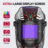 image:imageARCCAPTAIN 394X366 Welding Helmet Auto Darkening 1111 Top Optical Clarity Large Viewing Screen Solar Power Welding Hood with 4 Arc Sensor Wide Shade 4559913 for TIG MIG ARC Welding CutLY800JBR