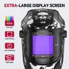image:imageARCCAPTAIN 394X366 Welding Helmet Auto Darkening 1111 Top Optical Clarity Large Viewing Screen Solar Power Welding Hood with 4 Arc Sensor Wide Shade 4559913 for TIG MIG ARC Welding CutLY800JIW