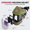image:imageARCCAPTAIN 394X366 Welding Helmet Auto Darkening 1111 Top Optical Clarity Large Viewing Screen Solar Power Welding Hood with 4 Arc Sensor Wide Shade 4559913 for TIG MIG ARC Welding CutLY800JSH