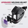 image:imageARCCAPTAIN 394X366 Welding Helmet Auto Darkening 1111 Top Optical Clarity Large Viewing Screen Solar Power Welding Hood with 4 Arc Sensor Wide Shade 4559913 for TIG MIG ARC Welding CutLY800JBK