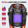 image:imageARCCAPTAIN 394X366 Welding Helmet Auto Darkening 1111 Top Optical Clarity Large Viewing Screen Solar Power Welding Hood with 4 Arc Sensor Wide Shade 4559913 for TIG MIG ARC Welding CutLY800JSK