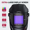 image:imageARCCAPTAIN 394X366 Welding Helmet Auto Darkening 1111 Top Optical Clarity Large Viewing Screen Solar Power Welding Hood with 4 Arc Sensor Wide Shade 4559913 for TIG MIG ARC Welding CutLY800JBK