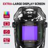 image:imageARCCAPTAIN Auto Darkening Welding Helmet with Side View 180 Panoramic View 1111 True Color Large Viewing Welding Hood with 4 Arc Sensor Solar Powered Wide Shade 459913 for TIG MIG ARC CutLY800JsIW