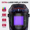 image:imageARCCAPTAIN Auto Darkening Welding Helmet with Side View 180 Panoramic View 1111 True Color Large Viewing Welding Hood with 4 Arc Sensor Solar Powered Wide Shade 459913 for TIG MIG ARC CutLY800JsVL