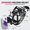 image:imageARCCAPTAIN Auto Darkening Welding Helmet with Side View 180 Panoramic View 1111 True Color Large Viewing Welding Hood with 4 Arc Sensor Solar Powered Wide Shade 459913 for TIG MIG ARC CutLY800JsIW