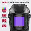 image:imageARCCAPTAIN Auto Darkening Welding Helmet with Side View 180 Panoramic View 1111 True Color Large Viewing Welding Hood with 4 Arc Sensor Solar Powered Wide Shade 459913 for TIG MIG ARC CutLY800JsGL