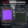 image:imageARCCAPTAIN Auto Darkening Welding Helmet with Side View 180 Panoramic View 1111 True Color Large Viewing Welding Hood with 4 Arc Sensor Solar Powered Wide Shade 459913 for TIG MIG ARC CutLY800JsSK