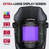 image:imageARCCAPTAIN Auto Darkening Welding Helmet with Side View 180 Panoramic View 1111 True Color Large Viewing Welding Hood with 4 Arc Sensor Solar Powered Wide Shade 459913 for TIG MIG ARC CutLY800JsBK