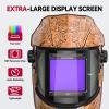 image:imageARCCAPTAIN Auto Darkening Welding Helmet with Side View 180 Panoramic View 1111 True Color Large Viewing Welding Hood with 4 Arc Sensor Solar Powered Wide Shade 459913 for TIG MIG ARC CutLY800JsWC