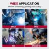 image:imageARCCAPTAIN Auto Darkening Welding Helmet with Side View 180 Panoramic View 1111 True Color Large Viewing Welding Hood with 4 Arc Sensor Solar Powered Wide Shade 459913 for TIG MIG ARC CutLY800JsGL