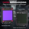 image:imageARCCAPTAIN Auto Darkening Welding Helmet with Side View 180 Panoramic View 1111 True Color Large Viewing Welding Hood with 4 Arc Sensor Solar Powered Wide Shade 459913 for TIG MIG ARC CutLY800JsBK