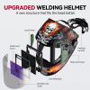 image:imageARCCAPTAIN Auto Darkening Welding Helmet with Side View 180 Panoramic View 1111 True Color Large Viewing Welding Hood with 4 Arc Sensor Solar Powered Wide Shade 459913 for TIG MIG ARC CutLY800JsSK