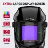 image:imageARCCAPTAIN Auto Darkening Welding Helmet with Side View 180 Panoramic View 1111 True Color Large Viewing Welding Hood with 4 Arc Sensor Solar Powered Wide Shade 459913 for TIG MIG ARC CutLY800JsGB