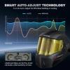image:imageARCCAPTAIN Intelligent AutoShade Welding Helmet 180 Panoramic AutoDarkening Hood with Internal Display True Color 1111 Memory amp Gradient Builtin LED Light for TIGMIGStickCutGrind