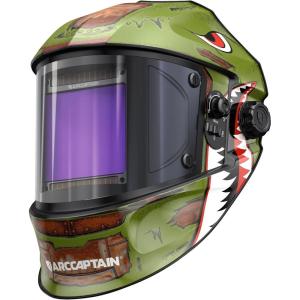 image:imageARCCAPTAIN 394X366 Welding Helmet Auto Darkening 1111 Top Optical Clarity Large Viewing Screen Solar Power Welding Hood with 4 Arc Sensor Wide Shade 4559913 for TIG MIG ARC Welding CutLY800JSH