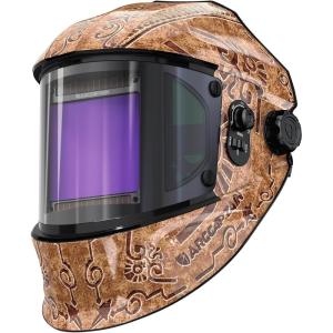 image:imageARCCAPTAIN Auto Darkening Welding Helmet with Side View 180 Panoramic View 1111 True Color Large Viewing Welding Hood with 4 Arc Sensor Solar Powered Wide Shade 459913 for TIG MIG ARC CutLY800JsWC