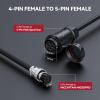 image:imageARCCAPTAIN 4 Pin Female to 5 Pin Female Aviation Panel Connector Adapter Cable Use with 4Pin Spool Gun amp MIG205PRO MIG205MP