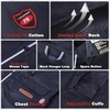 image:imageARCCAPTAIN FR Shirts for Men 95oz Flame Resistant 100 Cotton Welding Shirts with Reflective Strips Vented Mesh BackNavy Blue