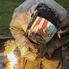 image:imageARCCAPTAIN 2 Pcs Welding Cap Protective Welders Cap Welding Hat for Men and Women Fireproof Cotton and Durable for Safety
