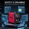 image:imageARCCAPTAIN Pulse MIG Welder 200A 7 In 1 Pulse MIGGas MIGFlux Core MIGStickLift TIGSpot WeldingSpool Gun 110V 220V Aluminum Welding Thin Sheet Metal Welding Machine with LED Digital DisplayMIG Welder 200A with Pulse