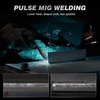 image:imageARCCAPTAIN Pulse MIG Welder 200A 7 In 1 Pulse MIGGas MIGFlux Core MIGStickLift TIGSpot WeldingSpool Gun 110V 220V Aluminum Welding Thin Sheet Metal Welding Machine with LED Digital DisplayMIG Welder 200A with Pulse
