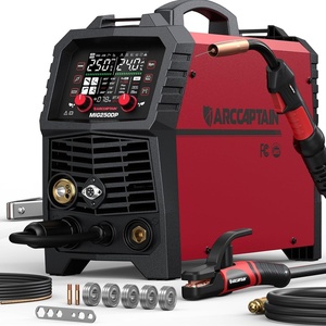 image:imageARCCAPTAIN 250A MIG Welder with Pulse MIG250DP 110V 220V DoubleSingle Pulse MIGGas MIGGasless Flux MIGMMA StickLift TIGSpot WeldingSpool Gun Aluminum Welding Machine 8 in 1 Welder Machine