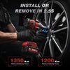 image:imageARCCAPTAIN Cordless Impact Wrench 996Ftlbs1350Nm 12 Inch High Torque Impact Gun 20V 2x40Ah Batteries amp Fast Charger 3 Variable Speeds LED Light HighRate Impact Driver for TruckCarPickup