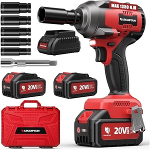 image:imageARCCAPTAIN Cordless Impact Wrench 996Ftlbs1350Nm 12 Inch High Torque Impact Gun 20V 2x40Ah Batteries amp Fast Charger 3 Variable Speeds LED Light HighRate Impact Driver for TruckCarPickup