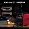 image:imageARCCAPTAIN 65Amp Plasma Cutter Pilot Arc Plasma Cutting Machine Cuts 118 Max Builtin air filter Upgraded Large LED Display 110V220V Supports Rust Removal amp Expanded Metal 2T4T PAPTRed