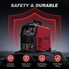 image:imageARCCAPTAIN 65Amp Plasma Cutter Pilot Arc Plasma Cutting Machine Cuts 118 Max Builtin air filter Upgraded Large LED Display 110V220V Supports Rust Removal amp Expanded Metal 2T4T PAPTRed