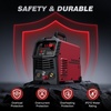 image:imageARCCAPTAIN 65Amp Plasma Cutter Pilot Arc Plasma Cutting Machine Cuts 118 Max Builtin air filter Upgraded Large LED Display 110V220V Supports Rust Removal amp Expanded Metal 2T4T PAPTRed