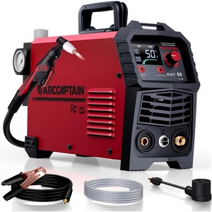 image:imageARCCAPTAIN 65Amp Plasma Cutter Pilot Arc Plasma Cutting Machine Cuts 118 Max Builtin air filter Upgraded Large LED Display 110V220V Supports Rust Removal amp Expanded Metal 2T4T PAPTRed