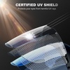 image:imageARCCAPTAIN AntiFog Face Shield for Grinding and Cutting Full Face Mask  Impact Resistant Polycarbonate Adjustable Ratcheting Headgear ANSI Z871 Certified for Grinding Cutting Industrial UseBlue Light  Antifog Model