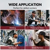 image:imageARCCAPTAIN 2PC Welding Doo Rag Welding Cap Protective Welders Cap  Welding Hats for Men Fireproof Cotton and Durable for Safety Olive Green XL SizeBlack